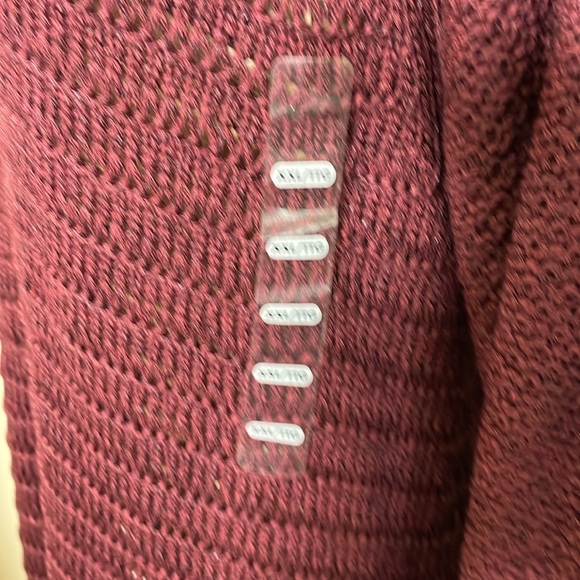 Sz 2XL women’s Calvin Klein Jeans knit sweater pullover burgundy crewneck - Picture 16 of 16